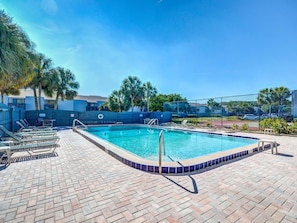 Pool Chairs to Lounge on around Complex Pool (unheated)