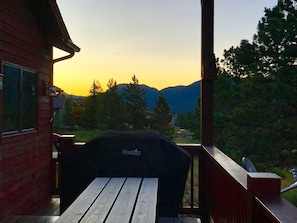 Watching gorgeous sunrise from east side of the front porch.