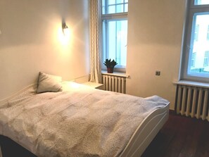 Main bedroom with a double bed.