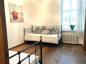 2nd bedroom with 2 beds that can be both opened and can fit 4 people in total.
