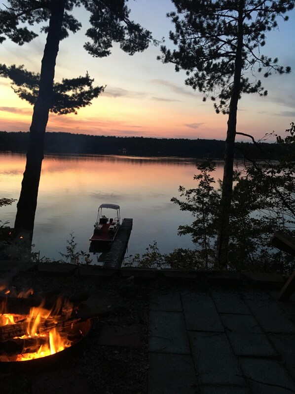 bonfires at sunset  perfect