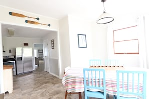 Dining area open to kitchen