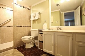 Master bath with walk-in shower