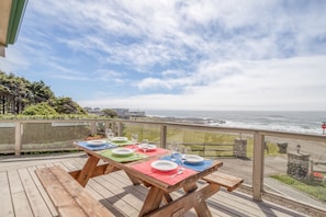 Outdoor Seating with cutlery