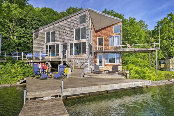 DeRuyter Vacation Rental | 3BR | 1BA | 1,400 Sq Ft | Steps Required