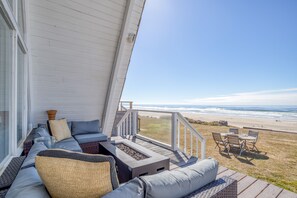Outdoor Seating with ocean view