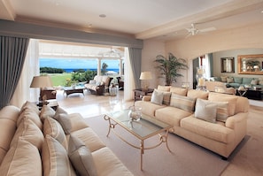 Lounge opens out on to covered terrace