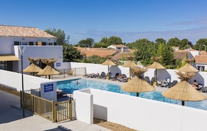 Take in gorgeous views while lounging around the seasonal outdoor pool.