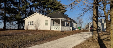 Private driveway and exterior