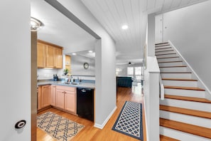 Private entry to this this multi-level unit. Stairs take you to the second level bedrooms