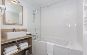 Get ready for your day in the bathroom.