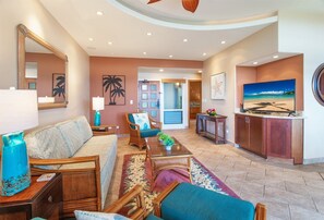 The interior of this villa is just as impressive as the views it showcases