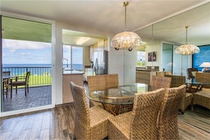 Dining room and kitchen