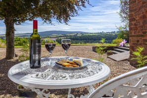 Enjoy the stunning view from the outside patio
