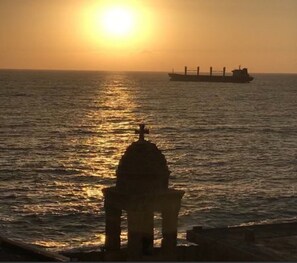 Sunset view from the living room 