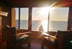 Sunset view from the living room 