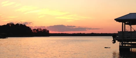 Breath taking View at Sunset from dock!