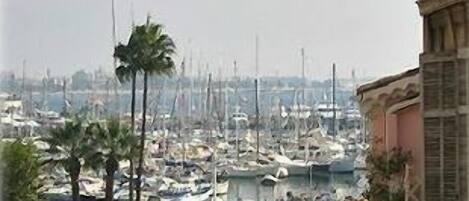 View of the Old Port - side view from our window 