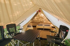 Our BELL family rental tent.