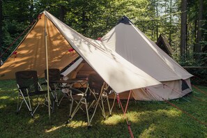 Our BELL family rental tent.