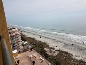 Oceanfront view from balcony