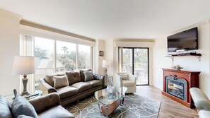 Living Room with Flat Screen TV