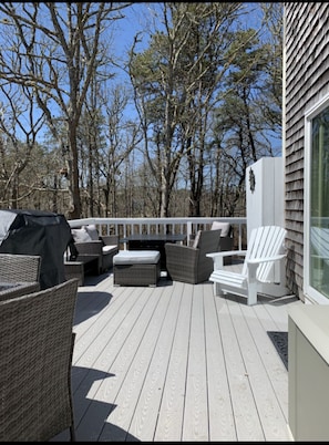 Relax  on our spacious new deck!
