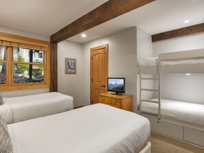 Bedroom with Twin Beds and a Bunk Bed