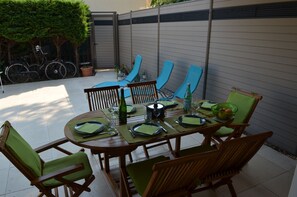 terrasse vue de la maison