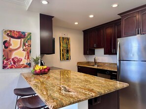 Discover a kitchen meant for a chef's creative touch.