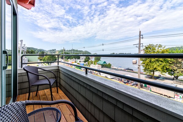 Relax and enjoy the view from  the closest and highest vantage point in this condominium complex.