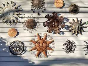 Wall of suns on deck wall