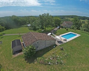 La Baronne - Barn and Pool. Guests have exclusive use of barn, pool and house
