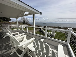 Brand new partially covered and expanded front deck to further enjoy the views.