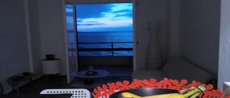 Beautiful sunset view from the kitchen and sitting room