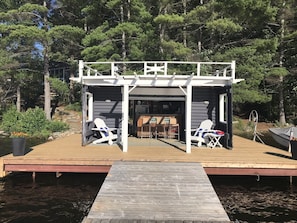 View inside the Boathouse bar