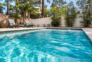 Private, heated pool in your backyard.