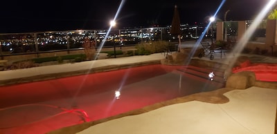 AMAZING  VIEW & BACKYARD WITH HUGE POOL, BEAUTIFUL HOUSE SEATING ON OVER 1500SF 