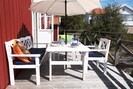 Eine der zwei Terrassen