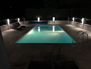 Pool in the evening - looking to the East