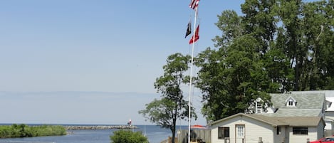 Our Waterfront Cottage looking north onto Lake Ontario