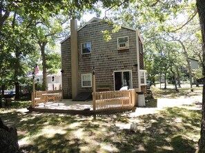 Back Yard/Deck/Horse Shoes/Basement Entrance