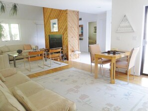 Living Room and Backgammon table / other end of room - 60 inch tv not in  view -