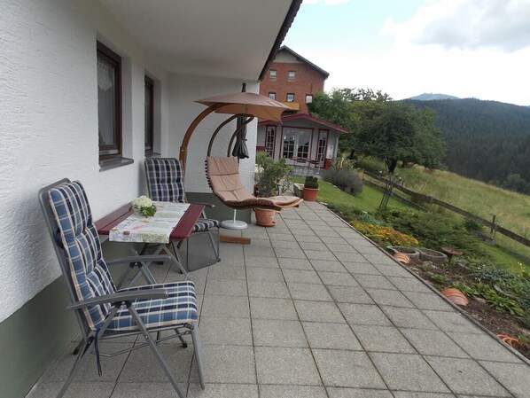 Fewo. Schwarzeck 40 qm mit Terrasse  für 2 Personen-Schwarzeck-Terrasse