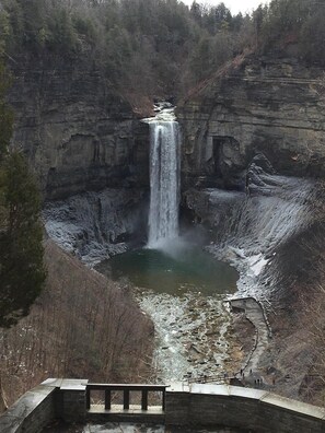 Taughannock Falls State Park winter view.