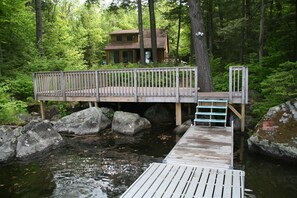 View of deck and house from dock