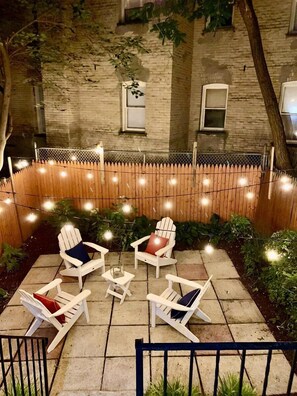 Enchanting shared patio