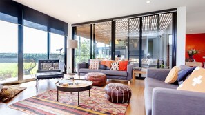 Main Living Room - Wood fire, Tv living room. 