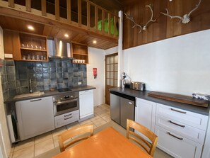 Kitchen and dining area