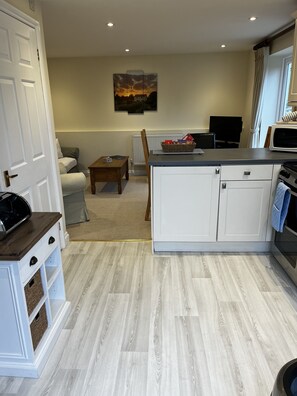 Open plan living area/kitchen